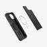 ACS06597 - iPhone 15 Pro Max Case Mag Armor (MagFit) in matte black showing the back